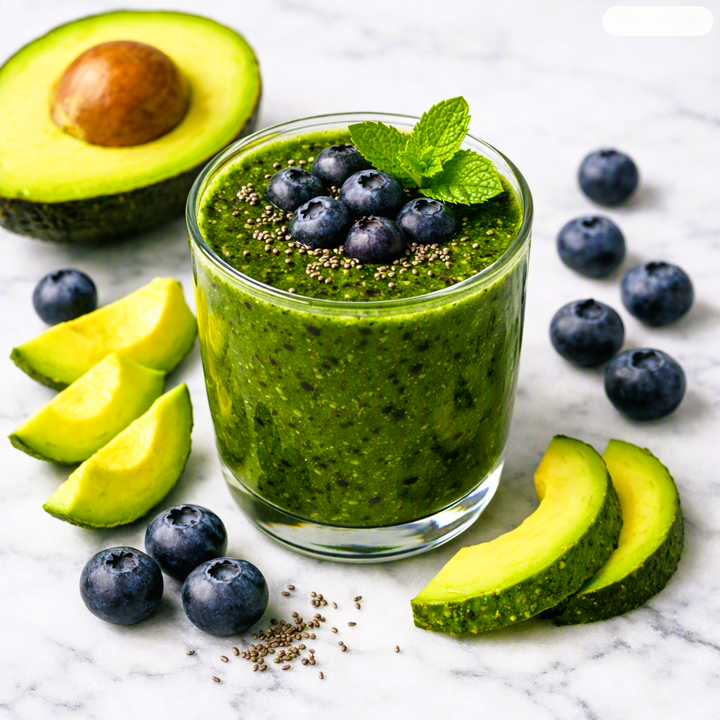 Avocado Blueberry Detox Smoothie